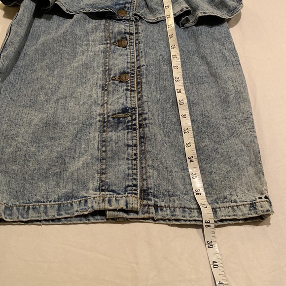 Super cute vintage denim peplum dress, 7 - Picture 5 of 13